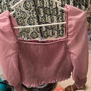 Flowy light purple top